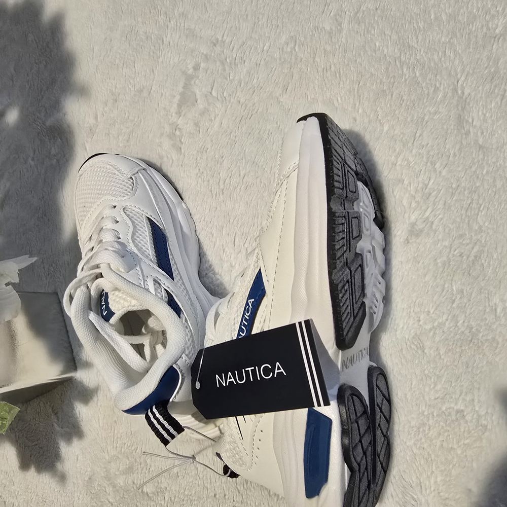 Nautica White and Blue Sneakers